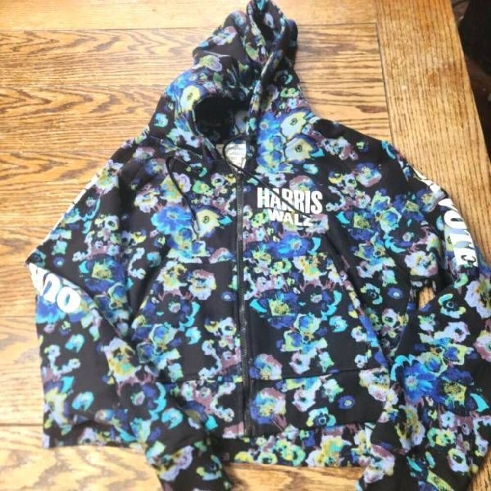 Ulla Johnson Harris/Walz Floral Our Bodies Our Vote Hoodie Size Medium